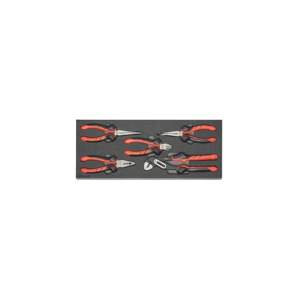 Pliers Set in Heavy Duty Foam, 5 Pc